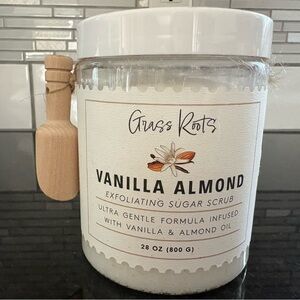 Grass Roots Vanilla Almond Exfoliating Sugar Scrub
